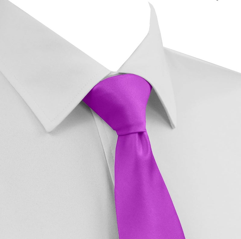 Trilece Ties for Men - Men's Solid Color Ties - Formal Neckties for Men - Neck Tie for Man - Image 2